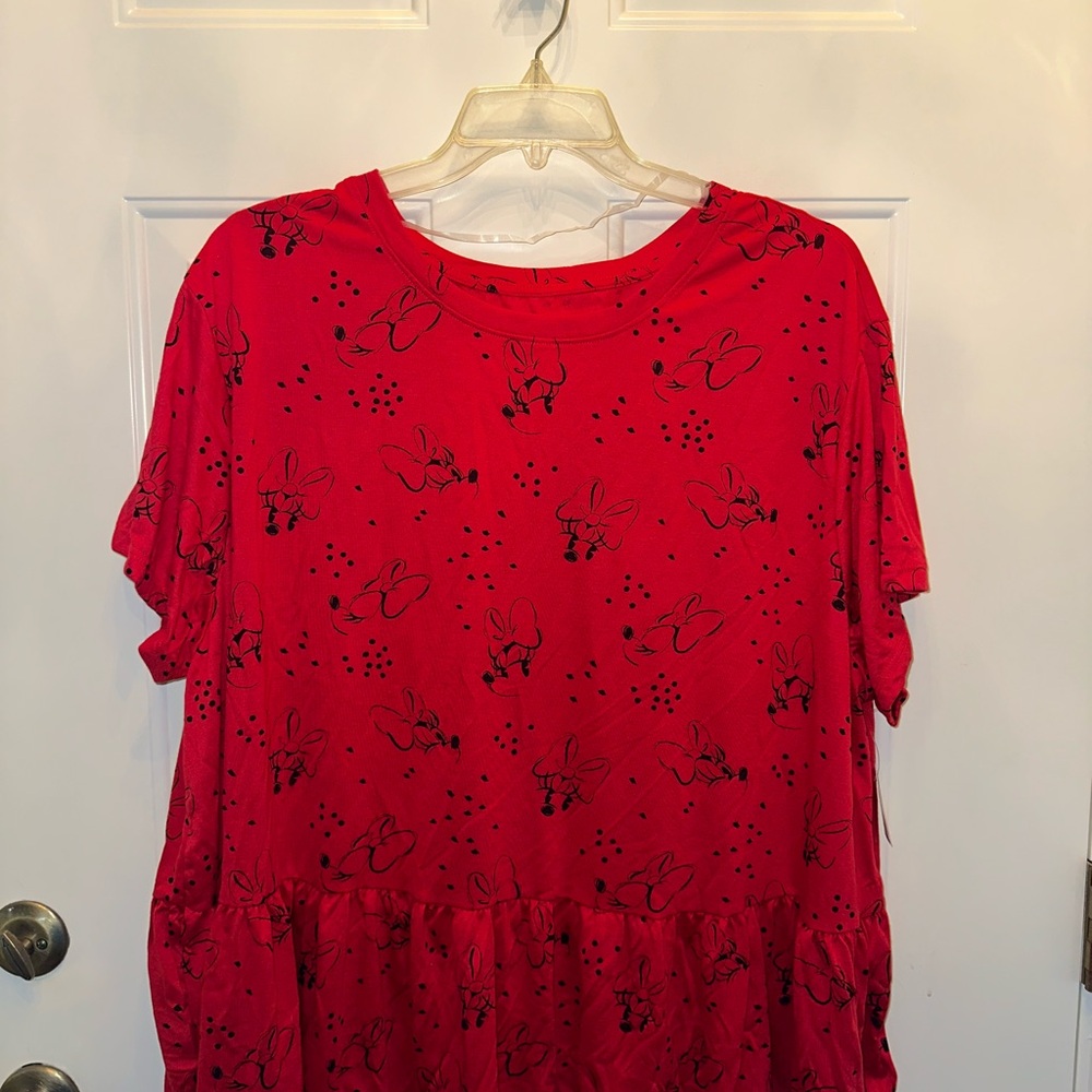Disney Parks Short Sleeve Top - Red/Black